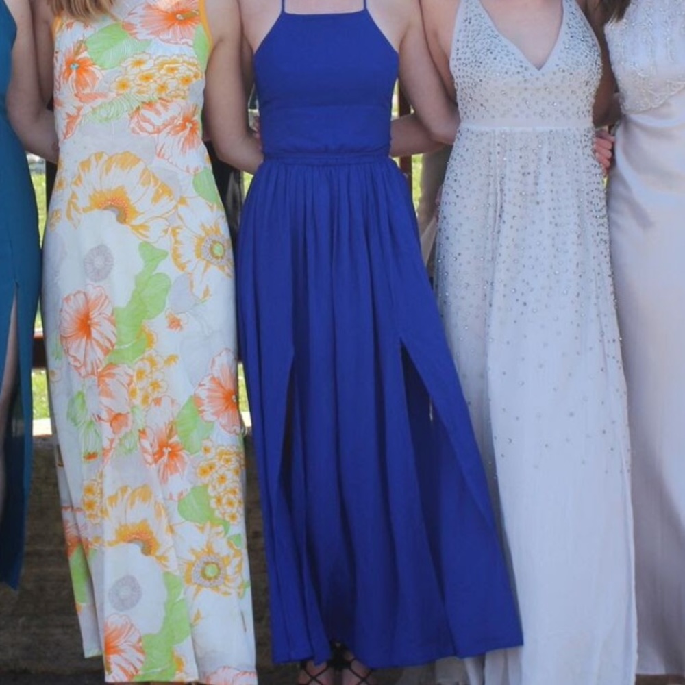 Lulu royal blue prom dress